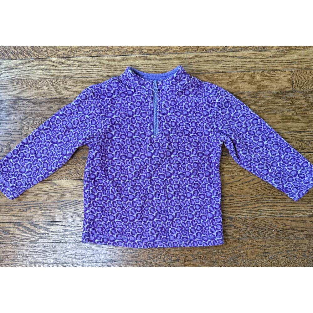 Hanna Andersson Girls' Purple Fleece Sweatshirt Size 4